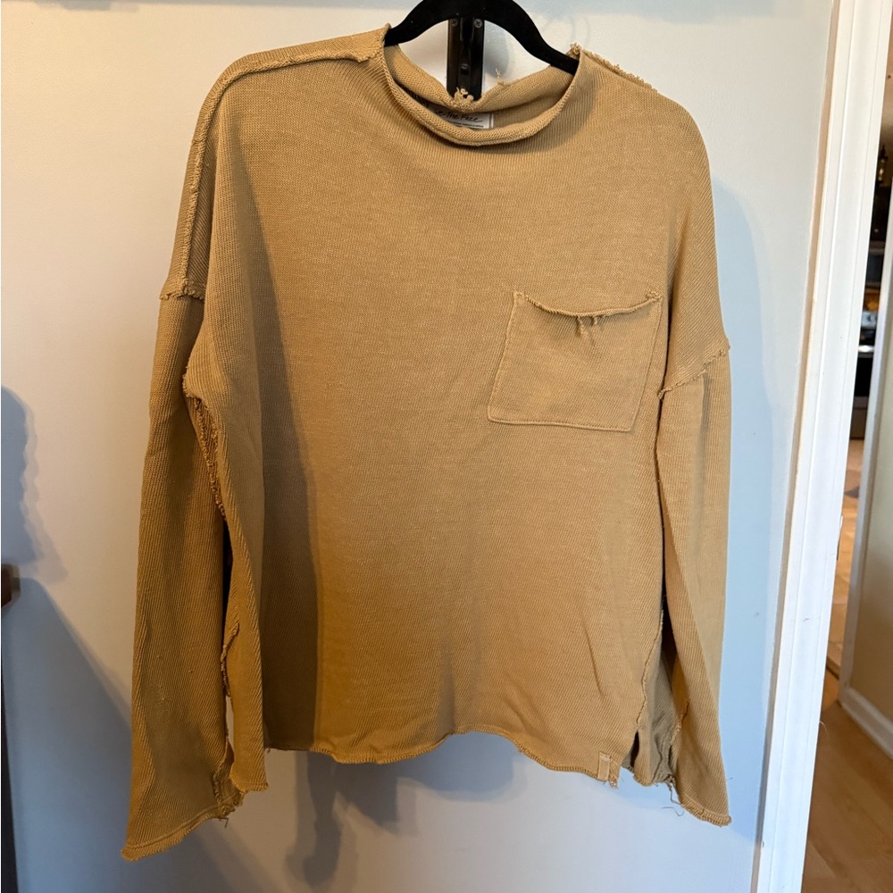 We The Free Tan Knit Top